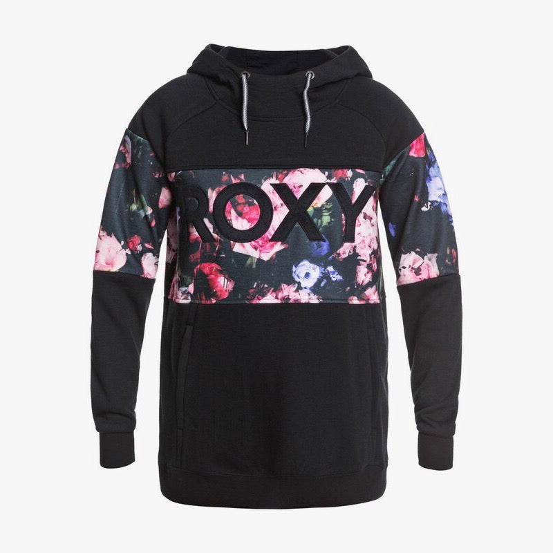 Roxy Liberty Technical Hoodie True Black Blooming Party